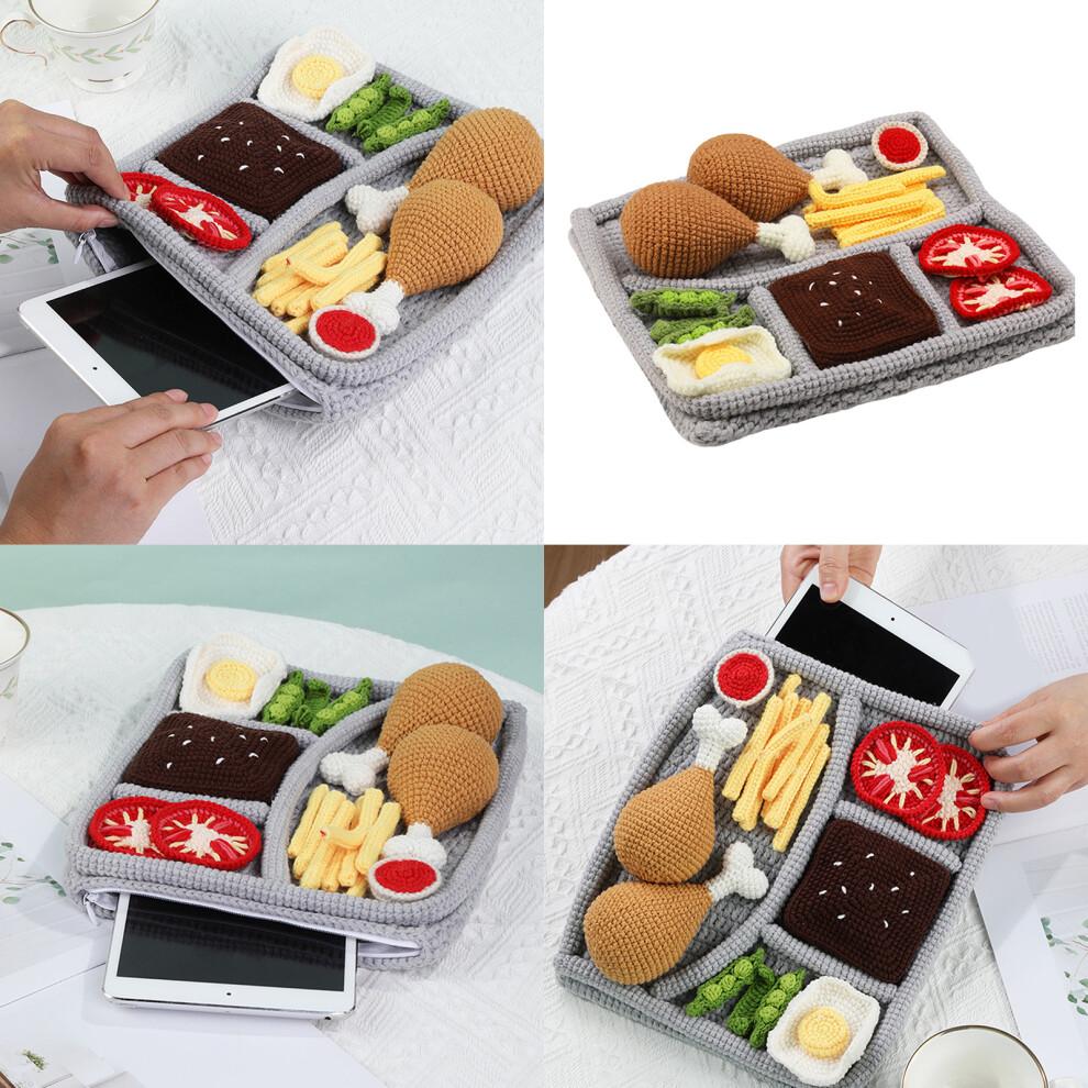 Crochet Laptop Case Set for Beginner with Instruction Food Tray