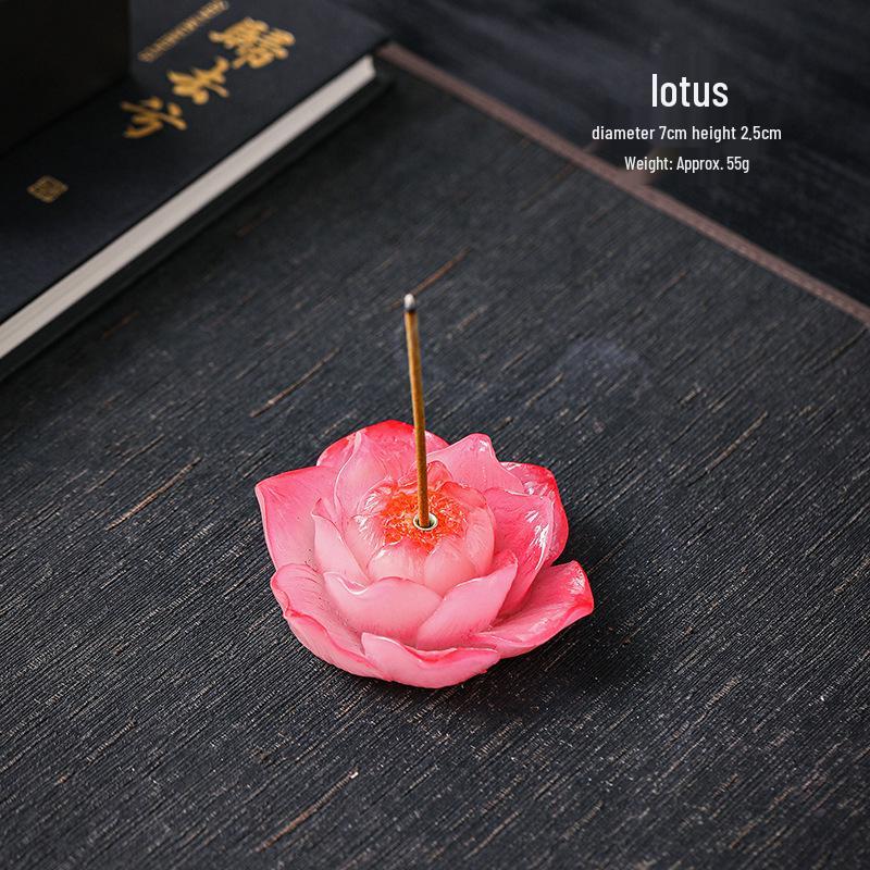 Lychee Resin Incense Holder, Sandalwood Burner, Ceramic Home Decoration