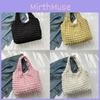 Trendy Korean Style Casual Shoulder Tote Bag For Girls In Black Yellow Pink White