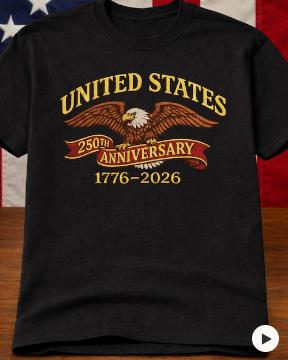 Patriotic Eagle and Flag 250 Years 17762026 4th of July TShirt for Unisex Women Couple Tshirt
