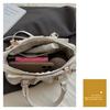 Folded Boston Bag Women's Soft Leather Handheld Shoulder Bag