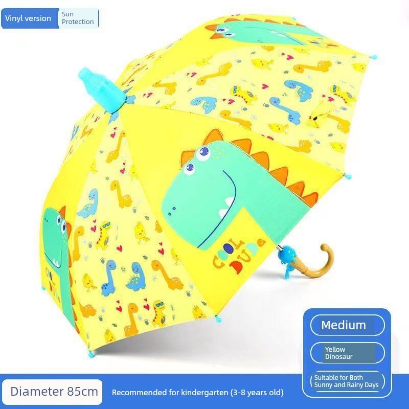 Umbrelă Automată Ultraman pentru Copii, Umbrelă pentru Copii de Grădiniță, Umbrelă cu Desene Animate pentru Elevi de Școală Primară, Utilizare Dublă pentru Soare și Ploaie