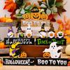 Halloween Gnomes Wooden Ornaments for Haunted House Halloween Party Decoration