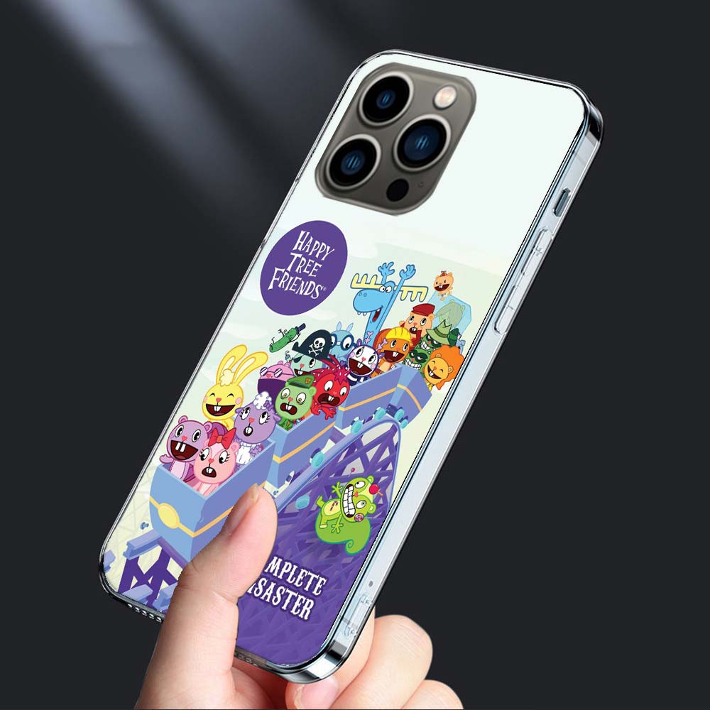 Happy Tree Friends Phone Case For Iphone 16E 15 Pro 14 Plus 17E 16 17 Pro Max Air 11 12 13 Mini Shockproof Capa Cute Cover TP