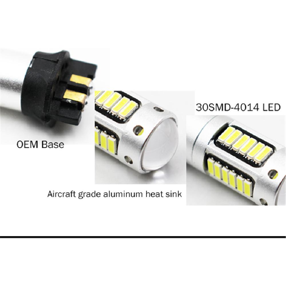 2Pcs White Pw24W Led Bulbs For Bmw F30 3 Series Drl Daytime Light