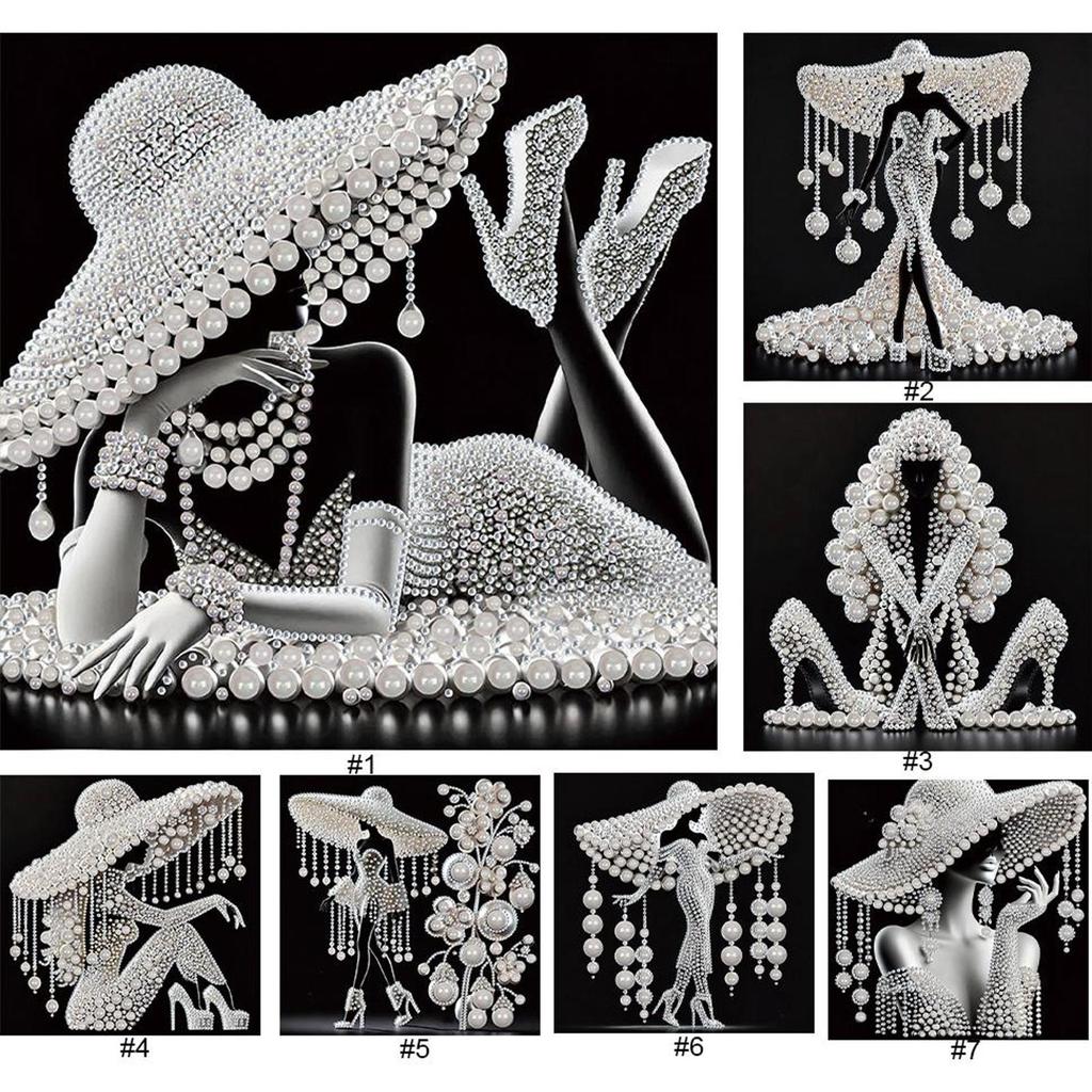 5D Doe-het-zelf Gedeeltelijke Speciale Vorm Boor Diamant Schilderen Kit Elegante Dame Decoratie