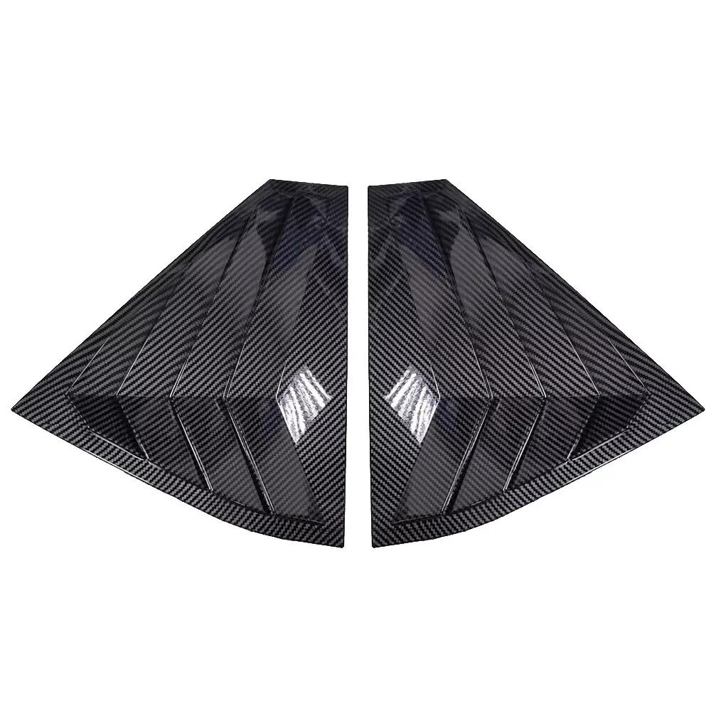 

Для Skoda Fabia 2015-2020 Автомобільні Задні Жалюзі Вікна Бічні Накладки Кришки Шторки Наклейка Вентиляційна Решітка ABS Карбонове Волокно Чорні Аксесуари