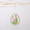 Wood Material Wooden Ornaments Easter Egg Hanging Ornaments Easter Ornaments  Easter Party