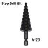 Step Drill Bit Electric Drill HSS Steel Heat Treated