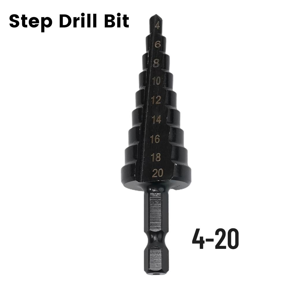 Step Drill Bit Electric Drill HSS Steel Heat Treated