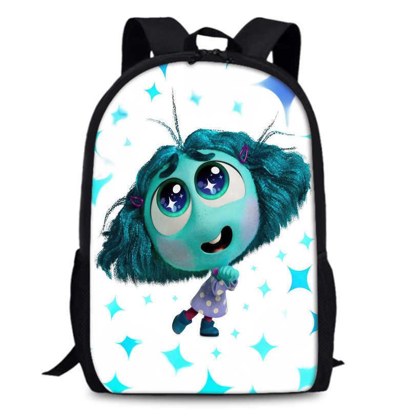 Spacious 15-inch Inside Out 2 Backpack Durable Oxford Cloth School Book Bag