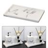 Marble Resin Handmade Bathtub Tray Rectangular Countertop Dish Dispenser for Jewelry Candles Soap