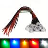 20 STÜCKE DC 12 V Vorverdrahtet 5mm LED Licht Lampe Birne Vorverdrahtet Emittierende Dioden Transparent Gelb Blau Grün Weiß Rot