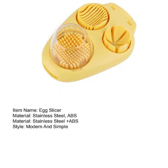 Egg Slicer Hard Boiled Egg Wedges Slices Cutter for & Chunks Stainless Steel Blades Kitchen