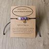 Bracelet Charms 12 Signes du Zodiaque en Pierre Naturelle pour Femmes Hommes Bracelet Tressé en Carton Lion Vierge Balance Cadeau Réglable