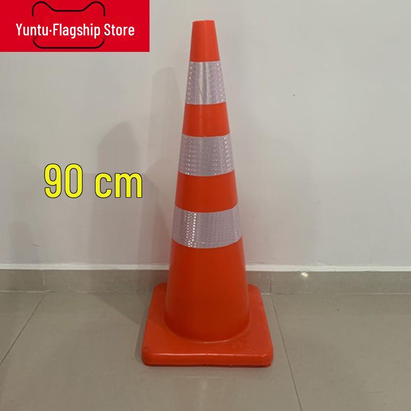 Reflektierender 70cm PVC-Gummi-Verkehrskegel