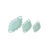 [JN] 3Pcs Simulation Dollhouse Double Ear Plate Mini Dessert Elliptical Plate Miniature Kitchen Dishes Toys For Doll House Decor