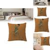 Animal Cartoon Zebra Linen Pillow Cover For Sofa Couch Decor 45x45cm