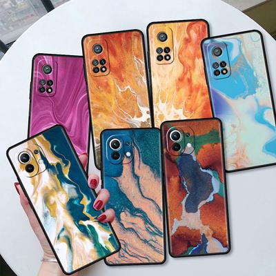 Estetyka Marmurowa Funda Case Dla Xiaomi Mi 11 Lite 5G NE 11T Pro 10T 9T Note 10 12 12X 12S Ultra Miękkie Silikonowe Etui na Telefon