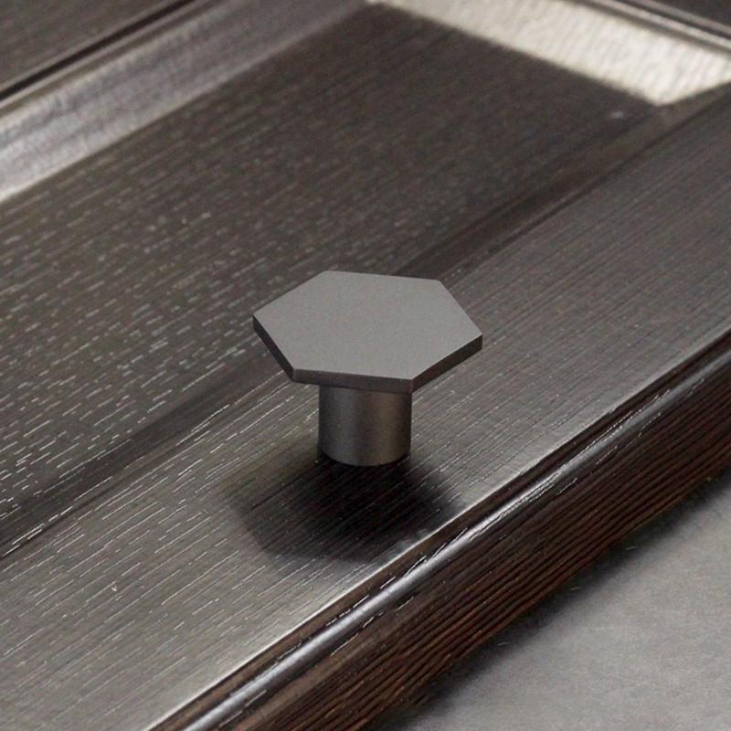 12Pcs/Set Handles Cupboard Hexagon Drawer Pulls Cabinet DIY Kitchen Door Knobs Copper