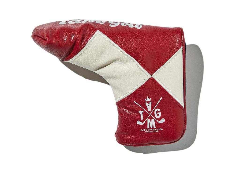 BACKSPIN Diamond Pattern Check Pattern Synthetic Leather Head Cover for Putter Pin Type