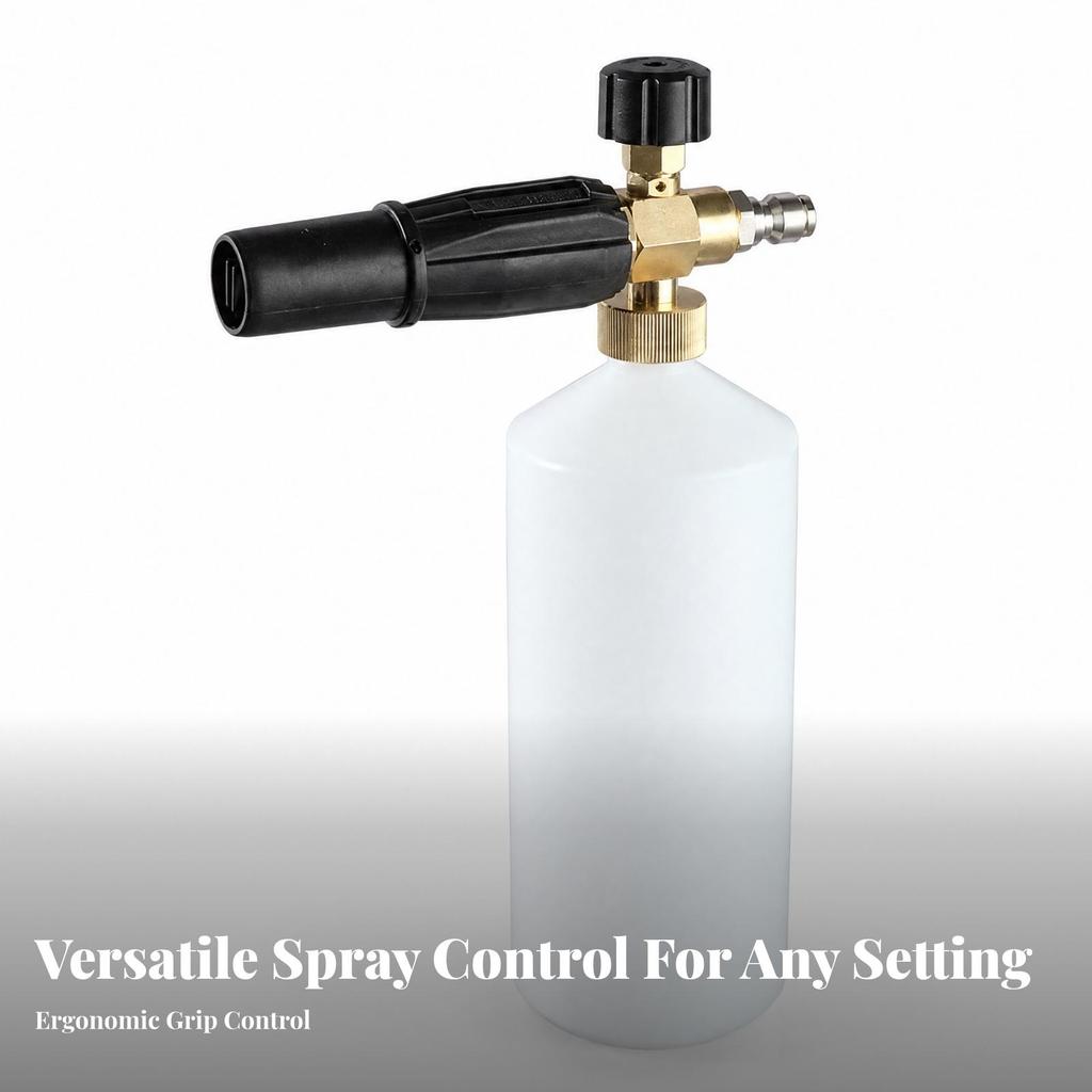 High-Pressure Foam Sprayer Bottle Adjustable Soap Dispenser Easy to Install