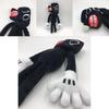 Unisex Siren Head Series Black Dog Plush Toy Crooked Neck Horror Stuffed Doll 30cm/11.8inch Height