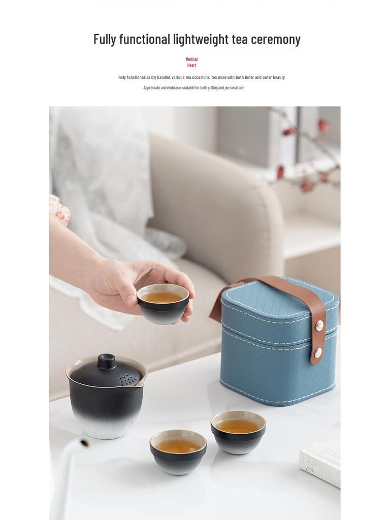 Kung Fu Travel Tea Set: Portable Quick Cup for On-the-Go Outdoor Tea Activity