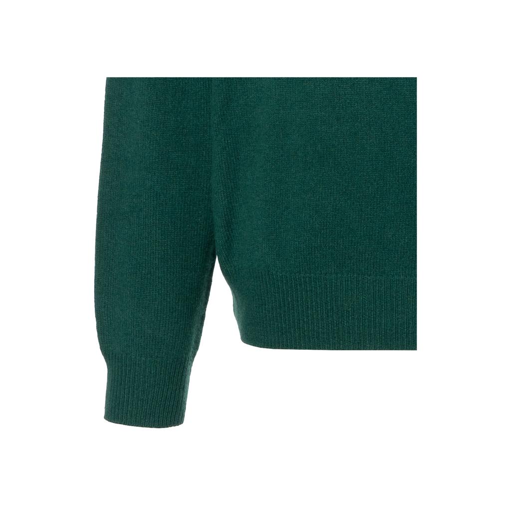 Polo Ralph Lauren Ss23 Solid Color Logo Embroidered Half-Zip Sweater Men sweater Green 710777743-013