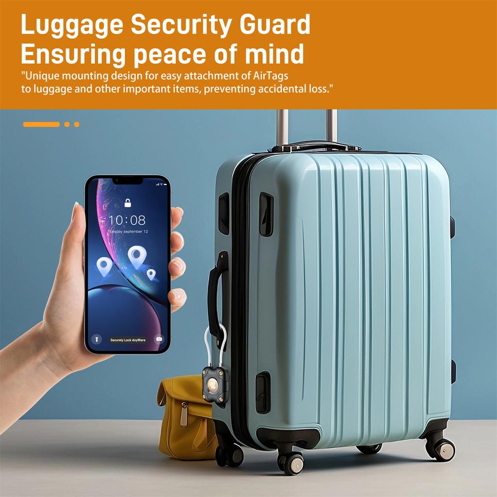 For Airtag Protective Cover Anti-Lost Tracker Protector Anti-Scratch Case with Steel Wire