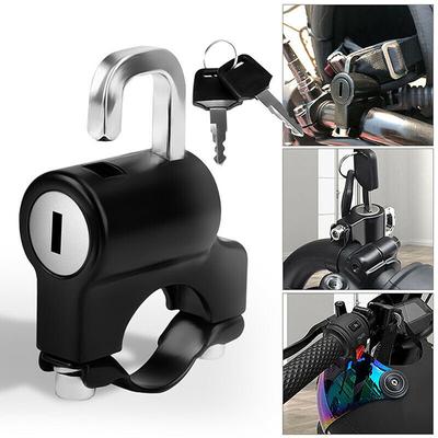 Guiador de bloqueio de capacete de motocicleta 7/8 "22-28mm tubo de segurança anti-roubo para moto