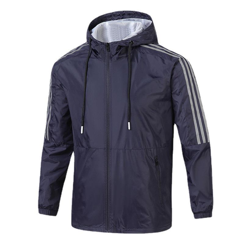 Unisex Korean-Style Hooded Windbreaker for Autumn/Spring - Casual Loose Fit, Plus Size, Ideal for Couples