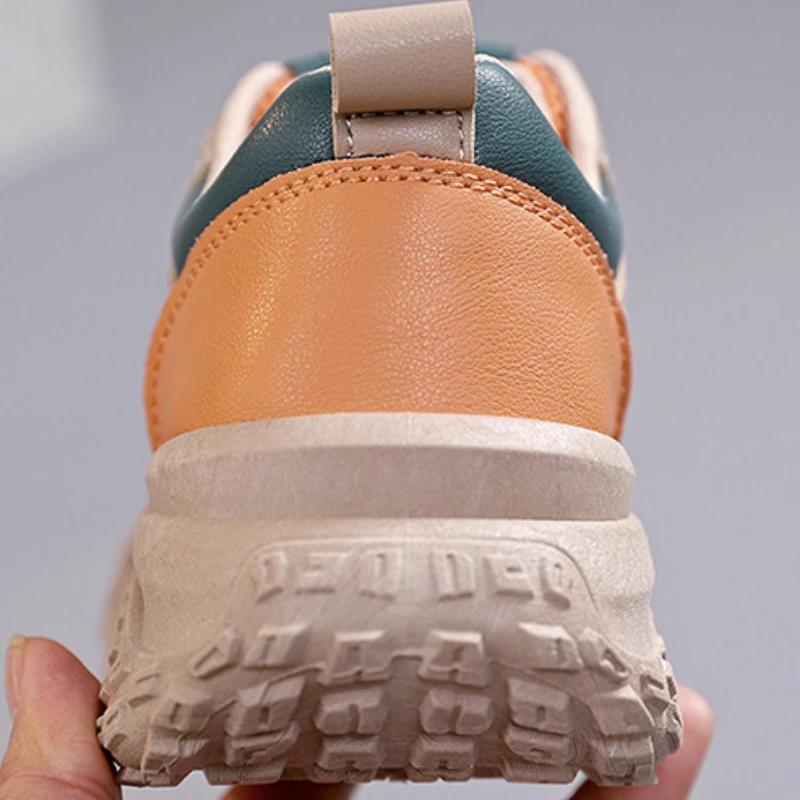 Nuove Sneakers da Donna Versatili con Zeppa Scarpe Sportive da Donna Comode con Lacci Scarpe da Tennis Aumento di Altezza Scarpe Casual Laidy