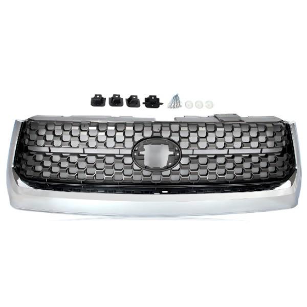 Chrome Front Bumper Grille for 2014-2021 Toyota Tundra 53101-0C021 152*23*45