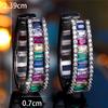 Charm Female Rainbow Zircon Stone Hoop Earrings  Silver Color Wedding Jewelry For Women