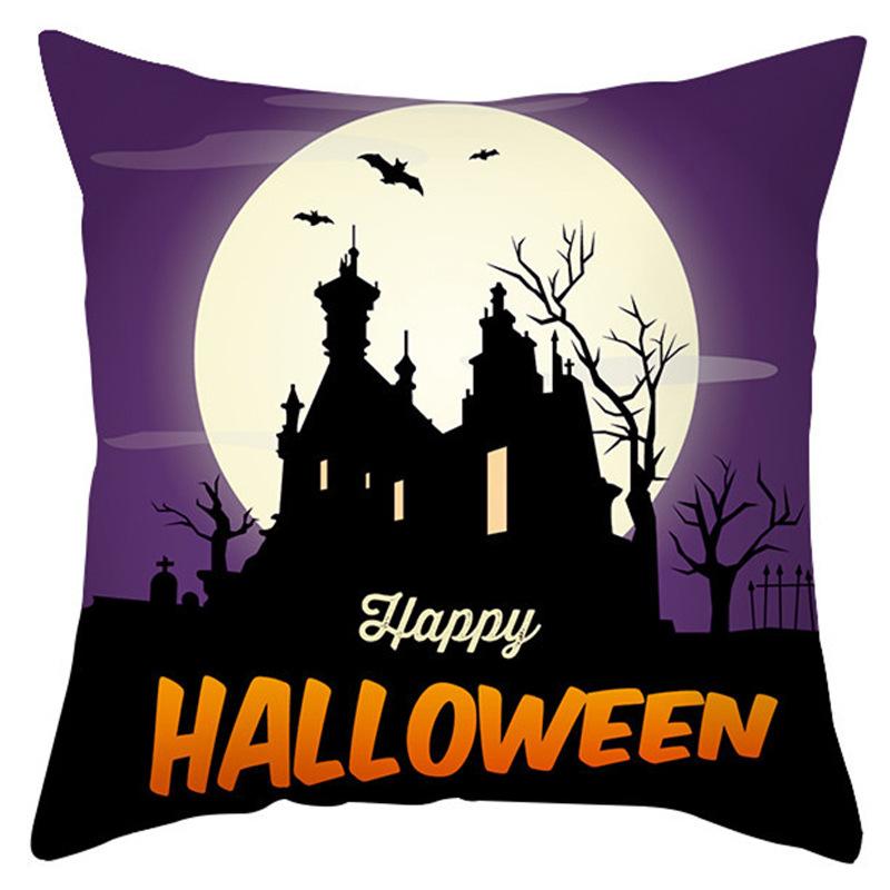 New Halloween Pillow Cover Home Decoration Spoof Pumpkin Sofa Waist Cushion Cushion Cover Pillow Cover