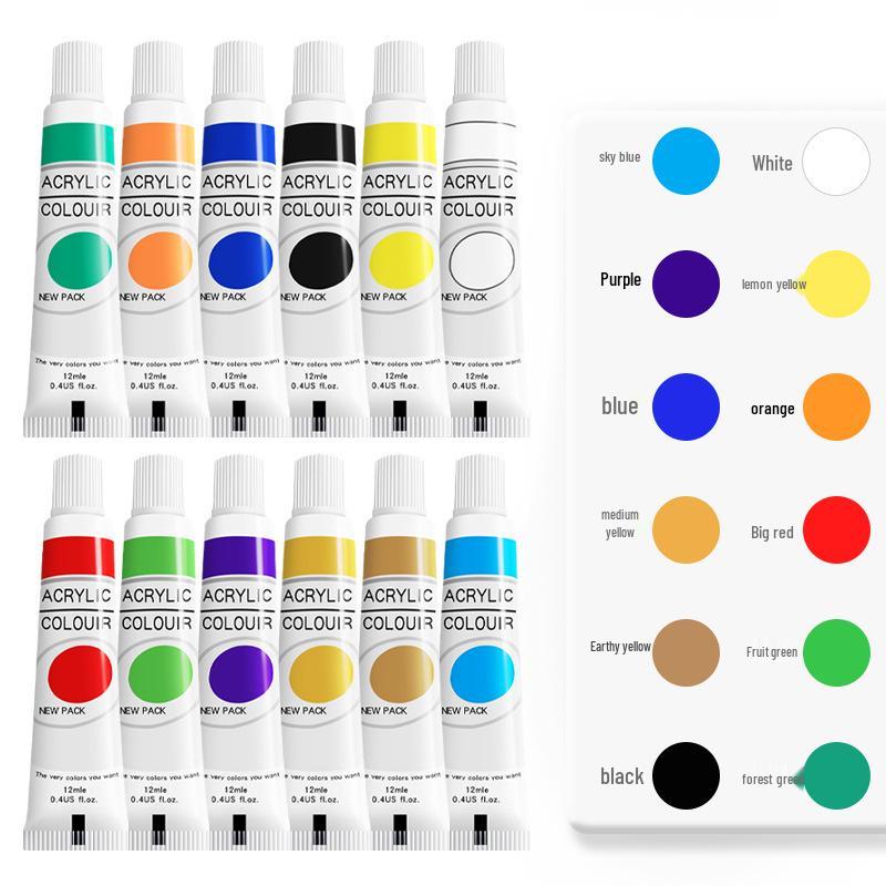 Children's DIY Acrylic Paint Set for Plaster Dolls & Wall Art