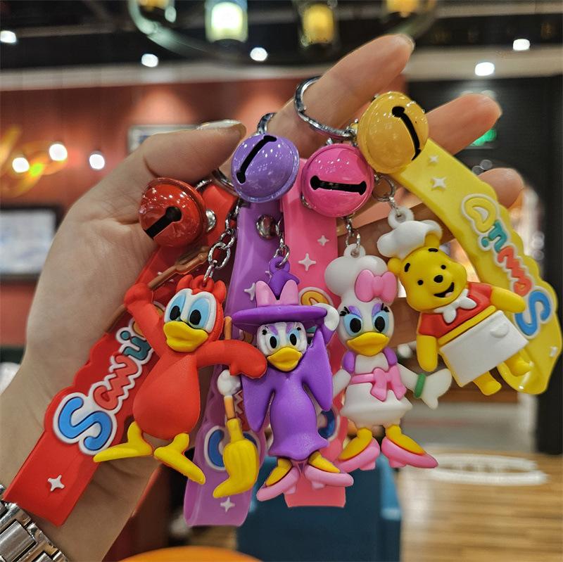Internet-Berühmtheit Cartoon-Puppe Schlüsselanhänger Taschenanhänger Studentenanhänger Niedlicher PVC-Schlüsselanhänger Paar Auto Schmuck