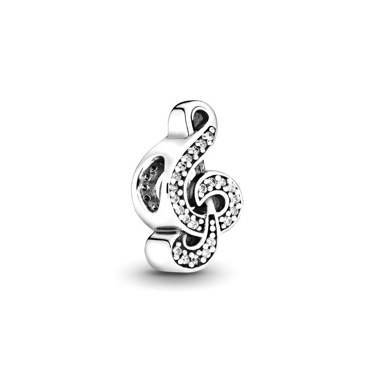 Pandora Sweet Music Matching Bracelet Charm Women Bracelets Silver 791381CZ Silver