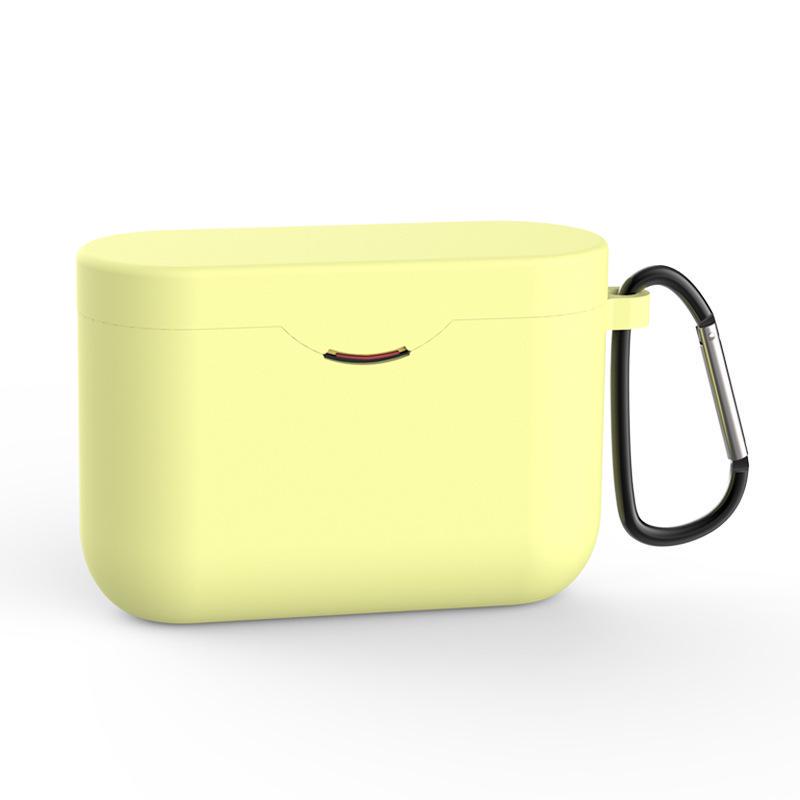 

Силиконовый чехол из ТПУ для беспроводной Bluetooth-гарнитуры Sony WF-1000XM3, защитный чехол для зарядки With Hook жёлтый