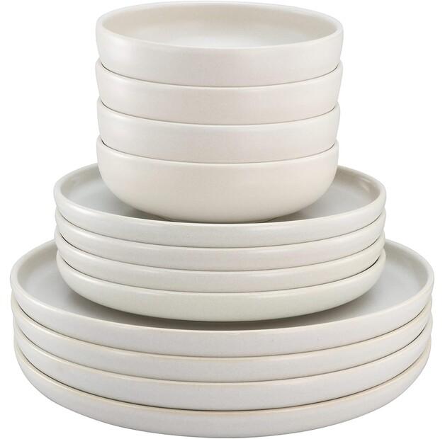 Набор столовой посуды CreaTable Uno offwhite, 12 предметов (33065)