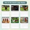 1pc 2026 Abstract Chicken Calendar, Humorous Wall Calendar, 12 Unique Designs, Perfect Gift for Birthdays, Christmas, New Year.