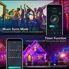 Smart LED Fairy Lights RGB Wire String Lights App Remote Control USB Powered Music Sync for Weddings Outdoor Parties Home Decor