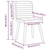 VidaXL Dining Chairs Set of 2 Dark Brown Fabric 4101178