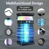 Solar Portable USB Mosquito Killer,Rechargeable Bug Zapper Lamp for Camping,Hiking,Travel,Indoor/Outdoor Use,Silent, Mosquito Repellent Alternative