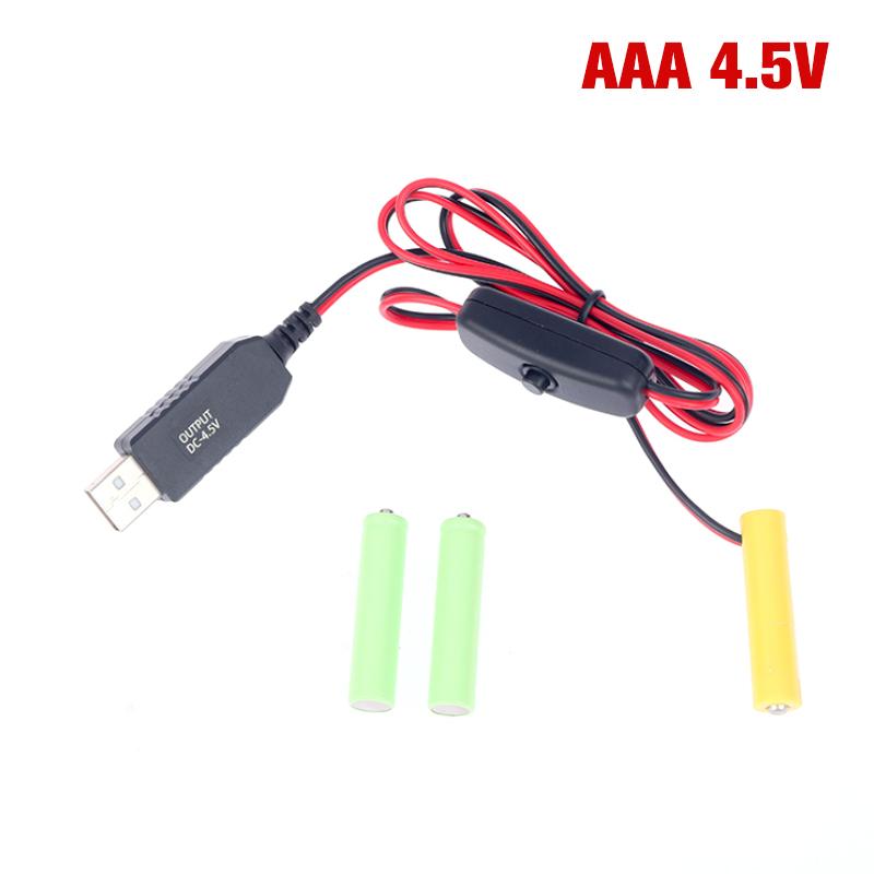 

Адаптер-заглушка для аккумулятора USB-кабель для питания Замена аккумуляторов для камеры AAA4.5V