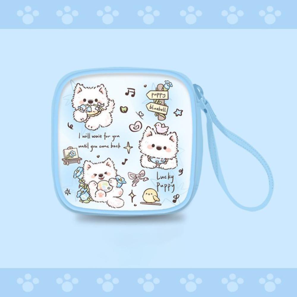 

Большая вместительная сумка для хранения гигиенических салфеток, сумка для мелких предметов с героями мультфильмов, новый кошелек для монет для студентов Cute Dog