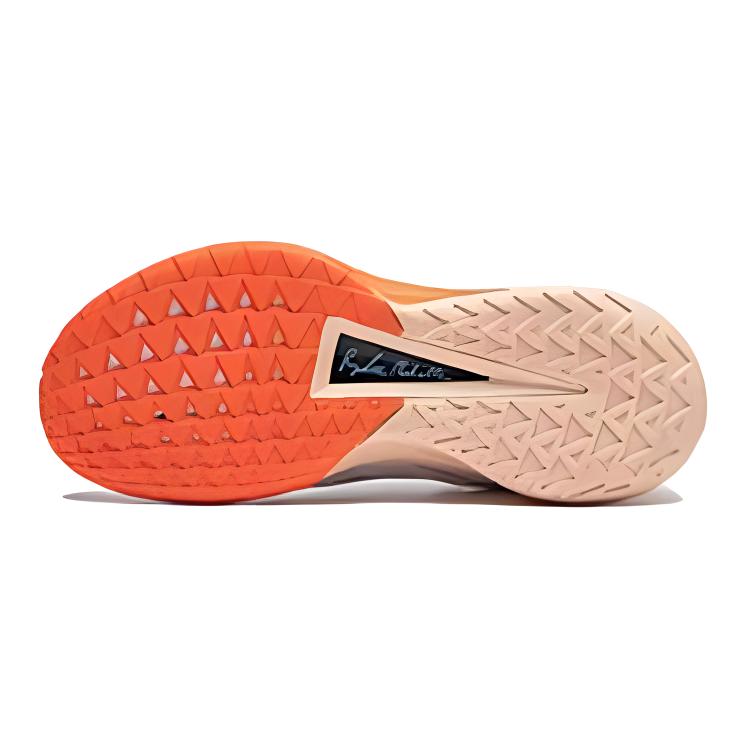 Li Ning Kids Lightweight Comfortable Durable Breathable Low Top Basketball Shoes Kids Sneakers White Orange YKBU056-1
