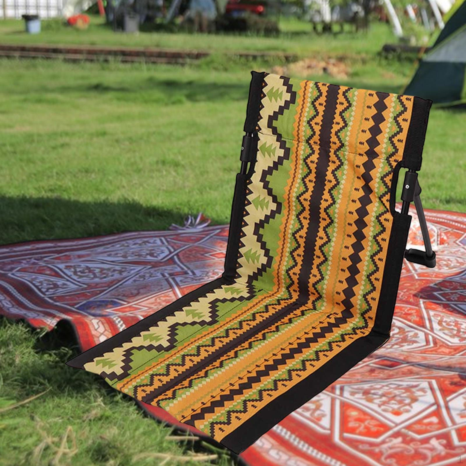 

Складная походная спинка Удобное напольное сиденье-кресло для концертов на открытом воздухе Yellow