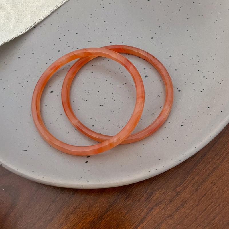

Браслет из искусственного агата, женский изысканный браслет, аксессуары, браслет, подарки 62mm оранжевый